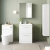 Nuie Arno Floor Standing 2-Drawer Vanity Unit with Basin-3 600mm Wide - Gloss White