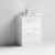Nuie Arno Floor Standing 2-Drawer Vanity Unit with Basin-4 600mm Wide - Gloss White