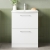 Nuie Arno Floor Standing 2-Drawer Vanity Unit with Basin-4 600mm Wide - Gloss White