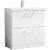 Nuie Arno Floor Standing 2-Drawer Vanity Unit with Basin-3 800mm Wide - Gloss White