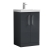 Nuie Arno Floor Standing 2-Door Vanity Unit with Basin-1 500mm Wide - Satin Anthracite