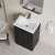 Nuie Arno Floor Standing 2-Door Vanity Unit with Basin-1 500mm Wide - Satin Anthracite | Thumbnail Image