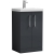 Nuie Arno Floor Standing 2-Door Vanity Unit with Basin-3 500mm Wide - Satin Anthracite