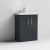 Nuie Arno Floor Standing 2-Door Vanity Unit with Basin-1 600mm Wide - Satin Anthracite