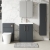 Nuie Arno Floor Standing 2-Door Vanity Unit with Basin-1 600mm Wide - Satin Anthracite