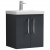 Nuie Arno Wall Hung 2-Door Vanity Unit with Basin-3 500mm Wide - Satin Anthracite