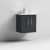Nuie Arno Wall Hung 2-Door Vanity Unit with Basin-4 500mm Wide - Satin Anthracite