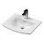 Nuie Arno Wall Hung 2-Door Vanity Unit with Basin-4 500mm Wide - Satin Anthracite