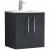 Nuie Arno Wall Hung 2-Door Vanity Unit with Basin-4 500mm Wide - Satin Anthracite