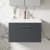 Nuie Arno Wall Hung 1-Drawer Vanity Unit with Basin-1 600mm Wide - Satin Anthracite