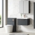 Nuie Arno Wall Hung 1-Drawer Vanity Unit with Basin-3 600mm Wide - Satin Anthracite