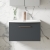 Nuie Arno Wall Hung 1-Drawer Vanity Unit with Basin-4 600mm Wide - Satin Anthracite