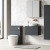 Nuie Arno Wall Hung 1-Drawer Vanity Unit with Worktop 600mm Wide - Satin Anthracite | Thumbnail Image