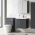 Nuie Arno Wall Hung 2-Door Vanity Unit with Basin-4 500mm Wide - Satin Anthracite