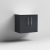 Nuie Arno Wall Hung 2-Door Vanity Unit with Sparkling White Worktop 600mm Wide - Satin Anthracite