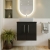 Arno 600mm 2-Door Wall Hung Vanity Unit with Countertop