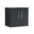 Nuie Arno Wall Hung 2-Door Vanity Unit with Worktop 600mm Wide - Satin Anthracite