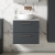 Nuie Arno Wall Hung 2-Drawer Vanity Unit with Bellato Grey Worktop 600mm Wide - Satin Anthracite