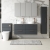 Nuie Arno Wall Hung 4-Drawer Vanity Unit with Bellato Grey Worktop 1200mm Wide - Satin Anthracite | Thumbnail Image