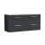 Nuie Arno Wall Hung 4-Drawer Vanity Unit with Bellato Grey Worktop 1200mm Wide - Satin Anthracite | Thumbnail Image