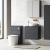 Nuie Arno Wall Hung 2-Drawer Vanity Unit with Worktop 600mm Wide - Satin Anthracite