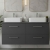 Arno Twin 1200mm 4-Drawer Wall Hung Vanity Unit with Countertop