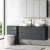 Nuie Arno Wall Hung 4-Drawer Vanity Unit with Worktop 1200mm Wide - Satin Anthracite | Thumbnail Image