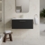 Nuie Arno Wall Hung 1-Drawer Vanity Unit with Basin-2 800mm Wide - Satin Anthracite