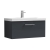 Nuie Arno Wall Hung 1-Drawer Vanity Unit with Basin-3 800mm Wide - Satin Anthracite