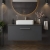 Arno 800mm 1-Drawer Wall Hung Vanity Unit with Countertop