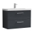 Nuie Arno Wall Hung 2-Drawer Vanity Unit with Basin-1 800mm Wide - Satin Anthracite