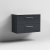 Nuie Arno Wall Hung 2-Drawer Vanity Unit with Bellato Grey Worktop 800mm Wide - Satin Anthracite