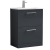 Nuie Arno Floor Standing 2-Drawer Vanity Unit with Basin-2 600mm Wide - Satin Anthracite