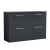 Nuie Arno Floor Standing 4-Drawer Vanity Unit with Worktop 1200mm Wide - Satin Anthracite