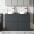 Nuie Arno Floor Standing 4-Drawer Vanity Unit with Worktop 1200mm Wide - Satin Anthracite | Thumbnail Image