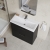 Nuie Arno Floor Standing 2-Drawer Vanity Unit with Basin-1 800mm Wide - Satin Anthracite