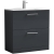 Nuie Arno Floor Standing 2-Drawer Vanity Unit with Basin-2 800mm Wide - Satin Anthracite