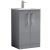 Nuie Arno Floor Standing 2-Door Vanity Unit with Basin-2 500mm Wide - Satin Grey