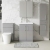 Nuie Arno Floor Standing 2-Door Vanity Unit with Basin-1 600mm Wide - Satin Grey