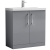 Nuie Arno Floor Standing 2-Door Vanity Unit with Basin-1 800mm Wide - Satin Grey