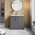 Nuie Arno Floor Standing 2-Door Vanity Unit with Basin-2 800mm Wide - Satin Grey