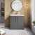 Nuie Arno Floor Standing 2-Door Vanity Unit with Basin-3 800mm Wide - Satin Grey