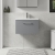 Nuie Arno Wall Hung 1-Drawer Vanity Unit with Basin-1 600mm Wide - Satin Grey | Thumbnail Image
