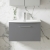 Nuie Arno Wall Hung 1-Drawer Vanity Unit with Basin-4 600mm Wide - Satin Grey