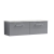 Nuie Arno Wall Hung 2-Drawer Vanity Unit with Bellato Grey Worktop 1200mm Wide - Satin Grey | Thumbnail Image