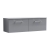 Nuie Arno Wall Hung 2-Drawer Vanity Unit with Worktop 1200mm Wide - Satin Grey