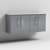 Arno Twin 1200mm 4-Door Wall Hung Vanity Unit with Countertop