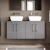 Arno Twin 1200mm 4-Door Wall Hung Vanity Unit with Countertop | Thumbnail Image