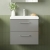Nuie Arno Wall Hung 2-Drawer Vanity Unit with Basin-1 600mm Wide - Satin Grey