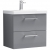 Nuie Arno Wall Hung 2-Drawer Vanity Unit with Basin-3 600mm Wide - Satin Grey